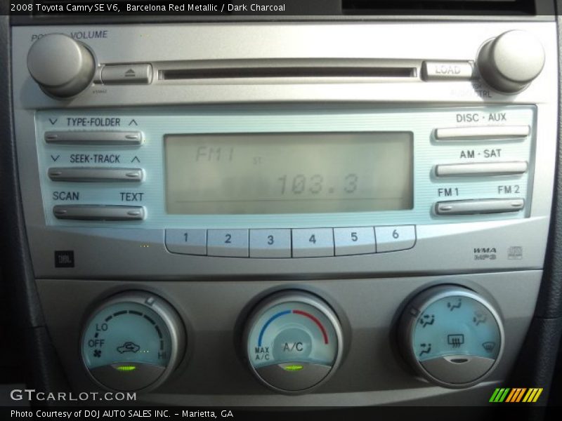 Barcelona Red Metallic / Dark Charcoal 2008 Toyota Camry SE V6
