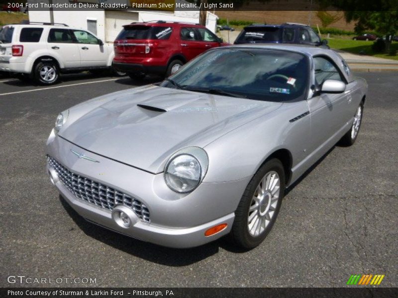 Platinum Silver Metallic / Light Sand 2004 Ford Thunderbird Deluxe Roadster