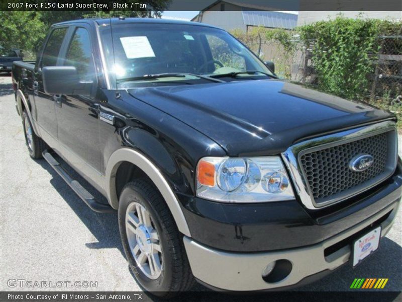 Black / Tan 2007 Ford F150 Lariat SuperCrew