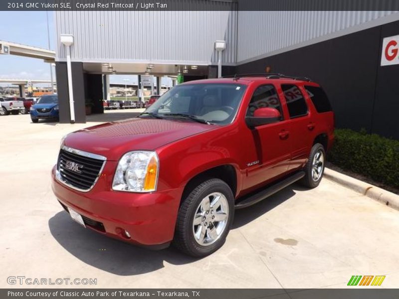 Crystal Red Tintcoat / Light Tan 2014 GMC Yukon SLE