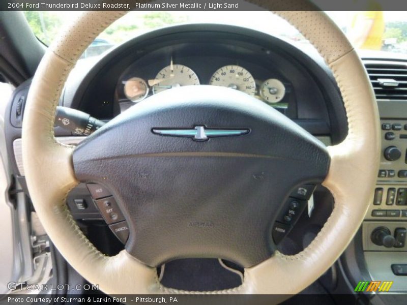 Platinum Silver Metallic / Light Sand 2004 Ford Thunderbird Deluxe Roadster