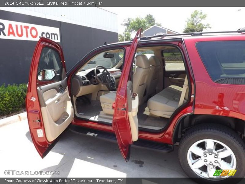 Crystal Red Tintcoat / Light Tan 2014 GMC Yukon SLE