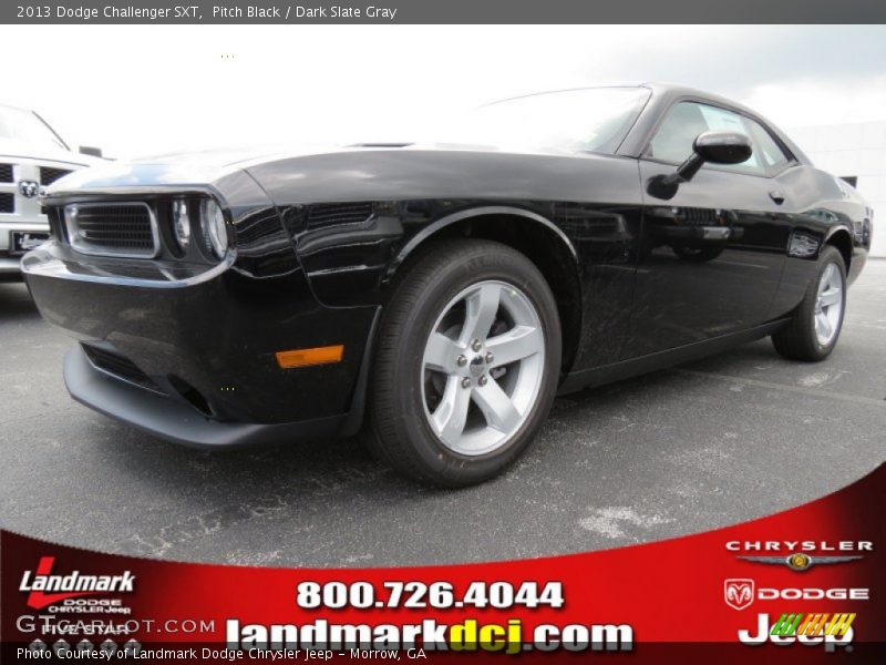 Pitch Black / Dark Slate Gray 2013 Dodge Challenger SXT