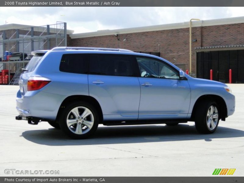 Blue Streak Metallic / Ash Gray 2008 Toyota Highlander Limited