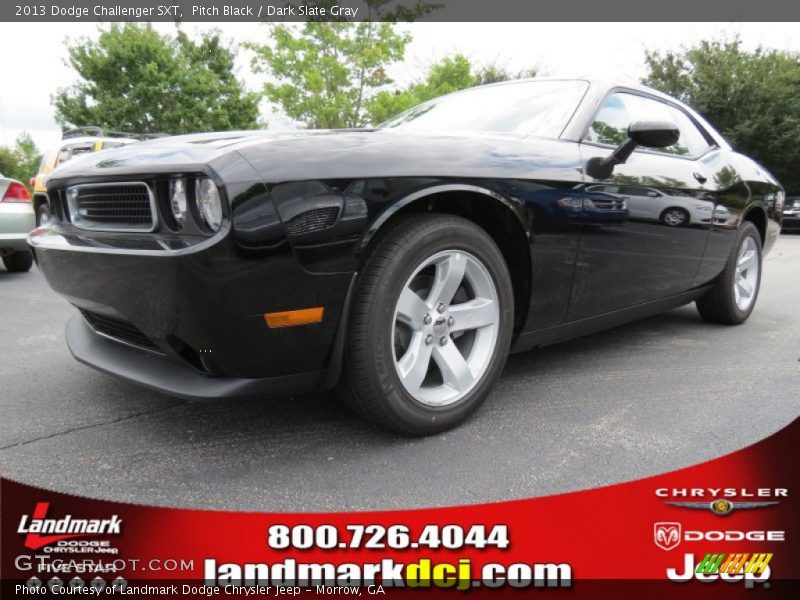 Pitch Black / Dark Slate Gray 2013 Dodge Challenger SXT