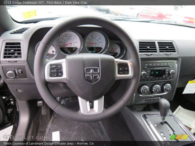 Pitch Black / Dark Slate Gray 2013 Dodge Challenger SXT