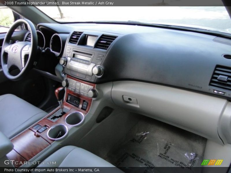 Blue Streak Metallic / Ash Gray 2008 Toyota Highlander Limited