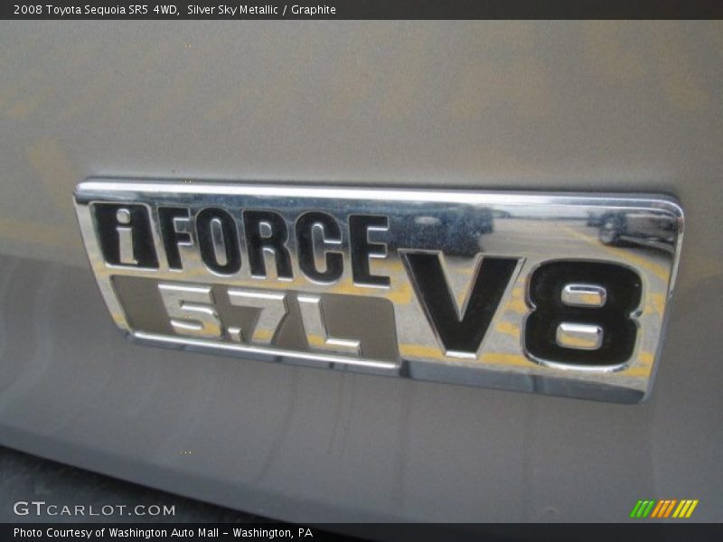 Silver Sky Metallic / Graphite 2008 Toyota Sequoia SR5 4WD