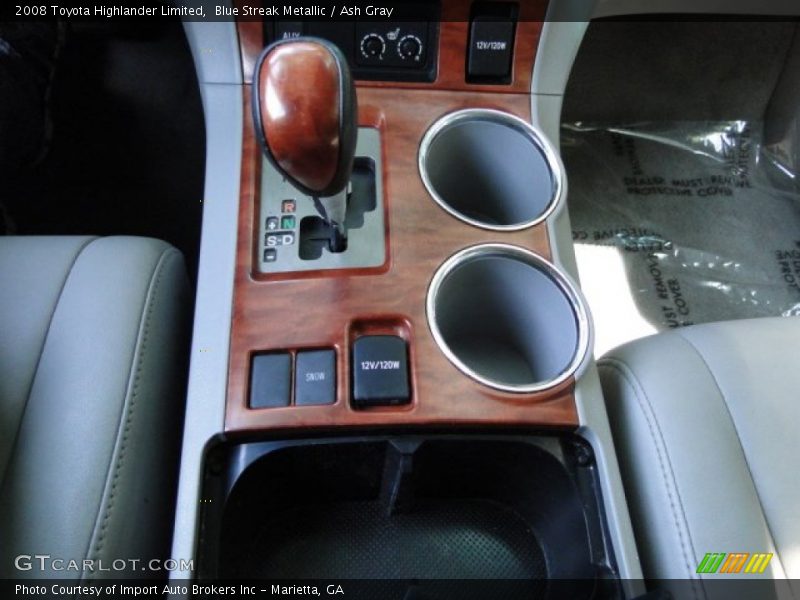 Blue Streak Metallic / Ash Gray 2008 Toyota Highlander Limited