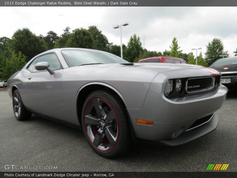 Billet Silver Metallic / Dark Slate Gray 2013 Dodge Challenger Rallye Redline