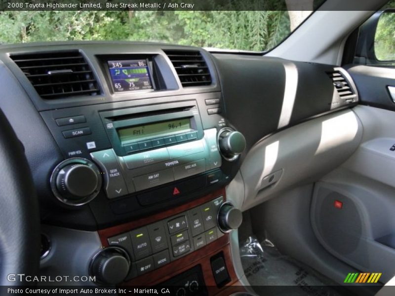 Blue Streak Metallic / Ash Gray 2008 Toyota Highlander Limited