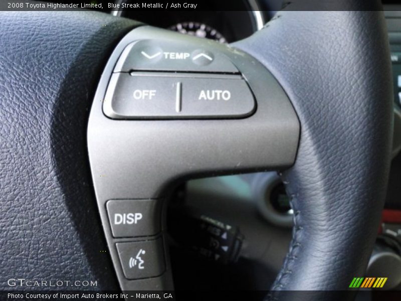 Blue Streak Metallic / Ash Gray 2008 Toyota Highlander Limited
