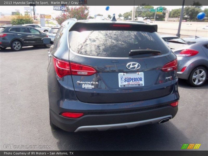 Marlin Blue / Gray 2013 Hyundai Santa Fe Sport
