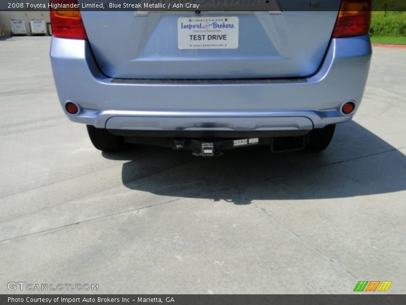 Blue Streak Metallic / Ash Gray 2008 Toyota Highlander Limited