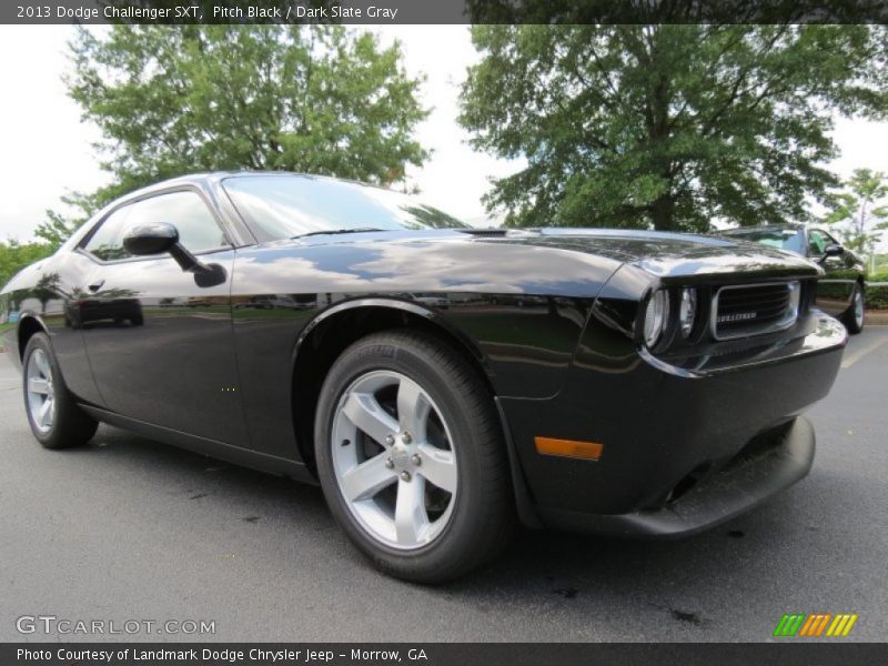 Pitch Black / Dark Slate Gray 2013 Dodge Challenger SXT