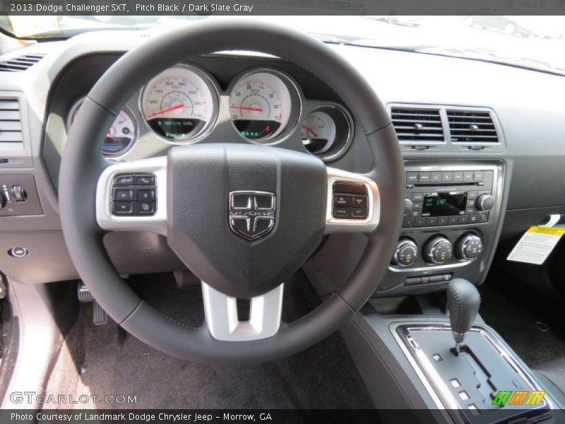 Pitch Black / Dark Slate Gray 2013 Dodge Challenger SXT