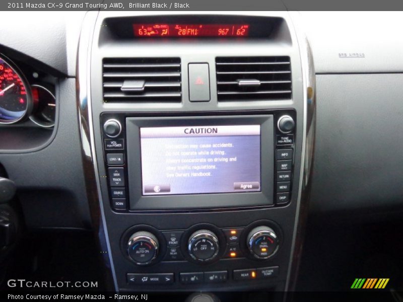 Controls of 2011 CX-9 Grand Touring AWD