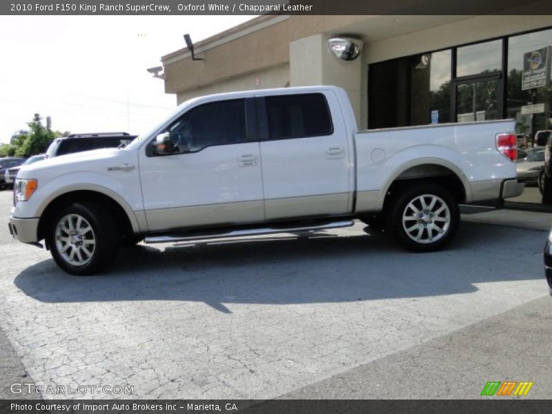 Oxford White / Chapparal Leather 2010 Ford F150 King Ranch SuperCrew