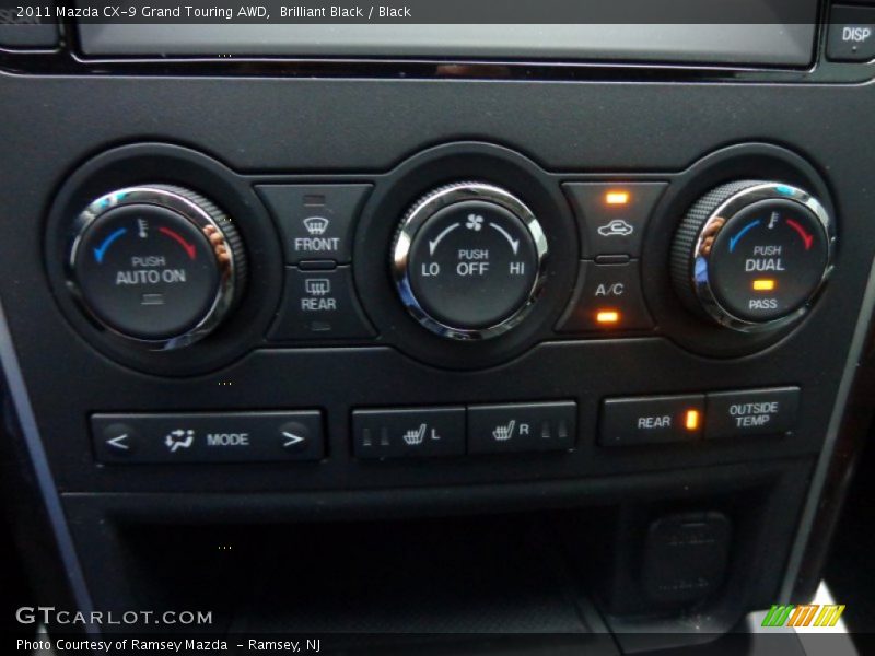 Controls of 2011 CX-9 Grand Touring AWD