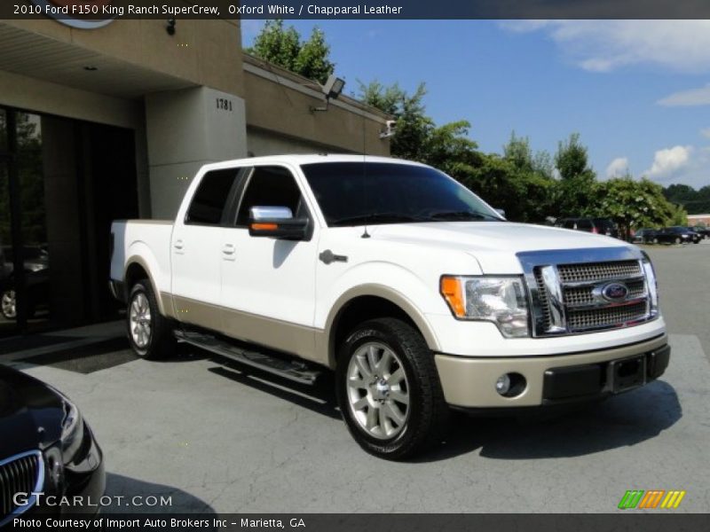 Oxford White / Chapparal Leather 2010 Ford F150 King Ranch SuperCrew
