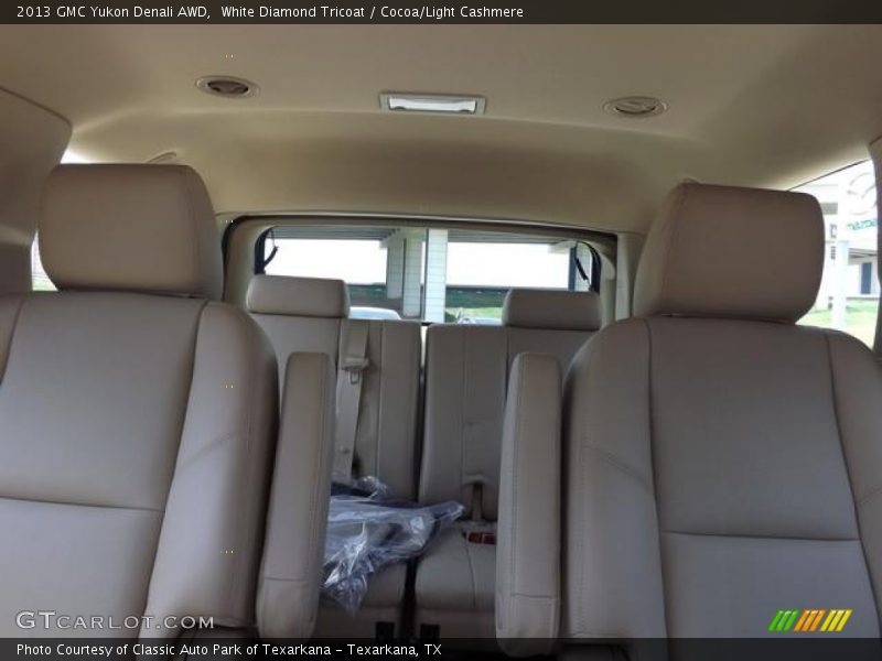 White Diamond Tricoat / Cocoa/Light Cashmere 2013 GMC Yukon Denali AWD