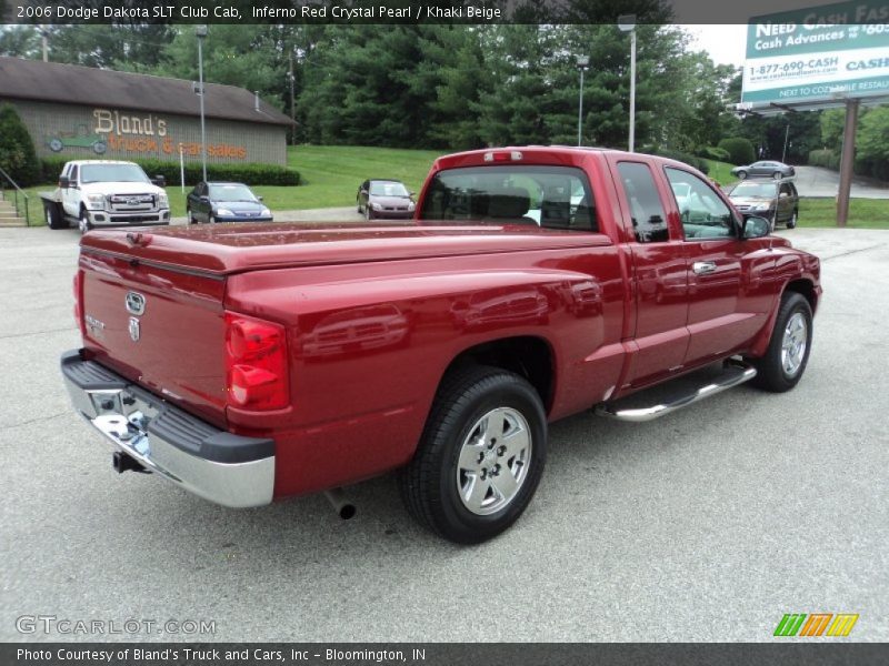 Inferno Red Crystal Pearl / Khaki Beige 2006 Dodge Dakota SLT Club Cab