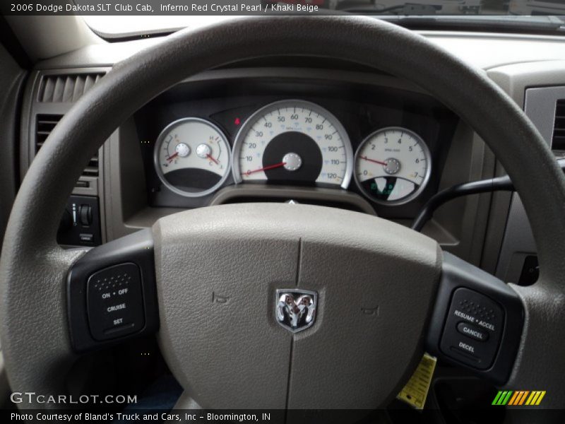 Inferno Red Crystal Pearl / Khaki Beige 2006 Dodge Dakota SLT Club Cab