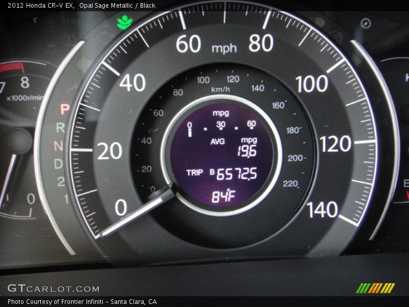 Opal Sage Metallic / Black 2012 Honda CR-V EX
