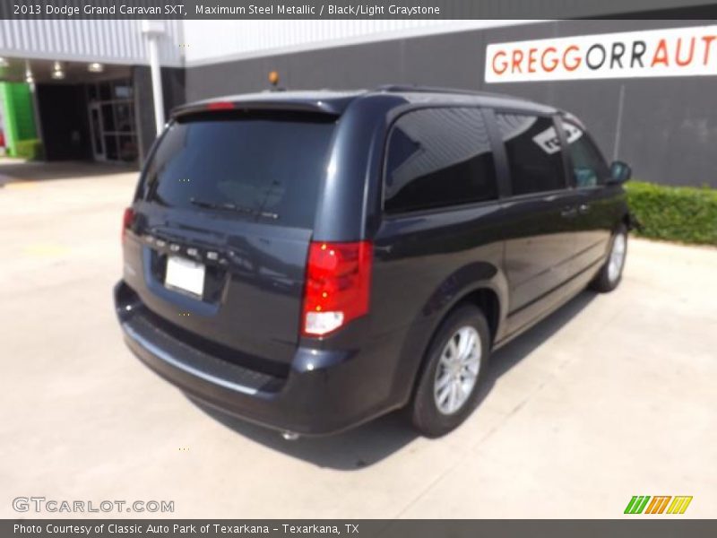 Maximum Steel Metallic / Black/Light Graystone 2013 Dodge Grand Caravan SXT