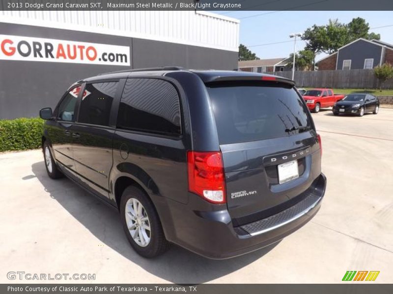 Maximum Steel Metallic / Black/Light Graystone 2013 Dodge Grand Caravan SXT