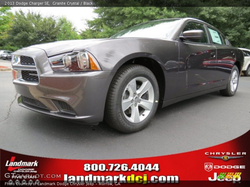 Granite Crystal / Black 2013 Dodge Charger SE