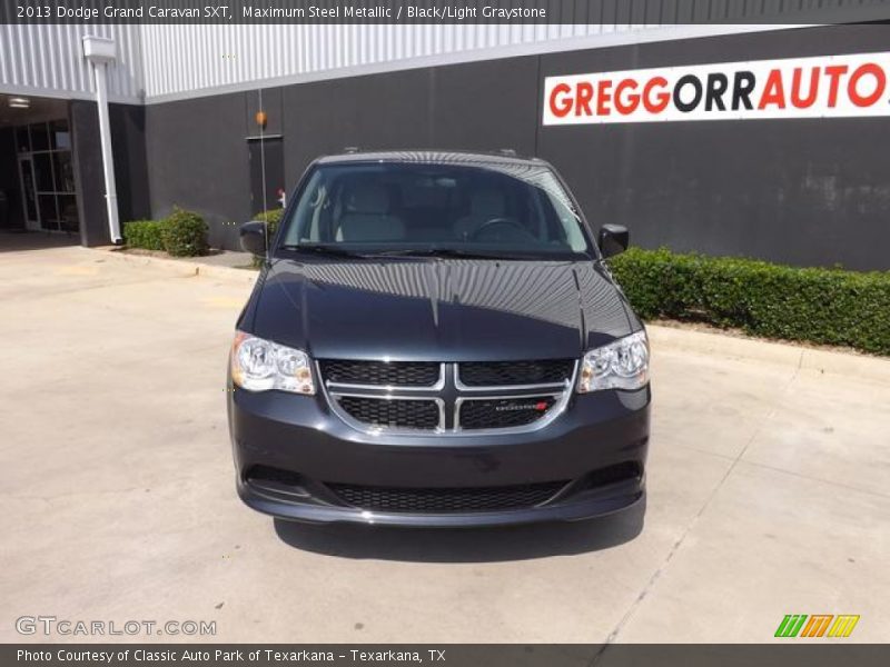 Maximum Steel Metallic / Black/Light Graystone 2013 Dodge Grand Caravan SXT