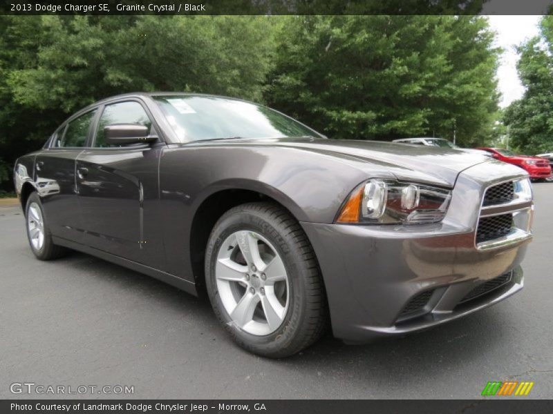 Granite Crystal / Black 2013 Dodge Charger SE
