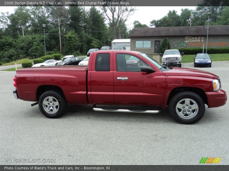 Inferno Red Crystal Pearl / Khaki Beige 2006 Dodge Dakota SLT Club Cab