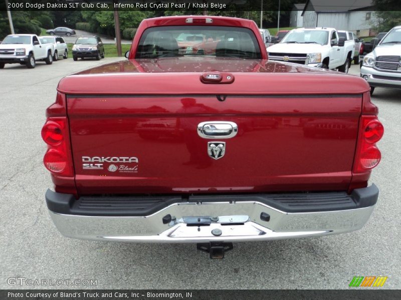Inferno Red Crystal Pearl / Khaki Beige 2006 Dodge Dakota SLT Club Cab