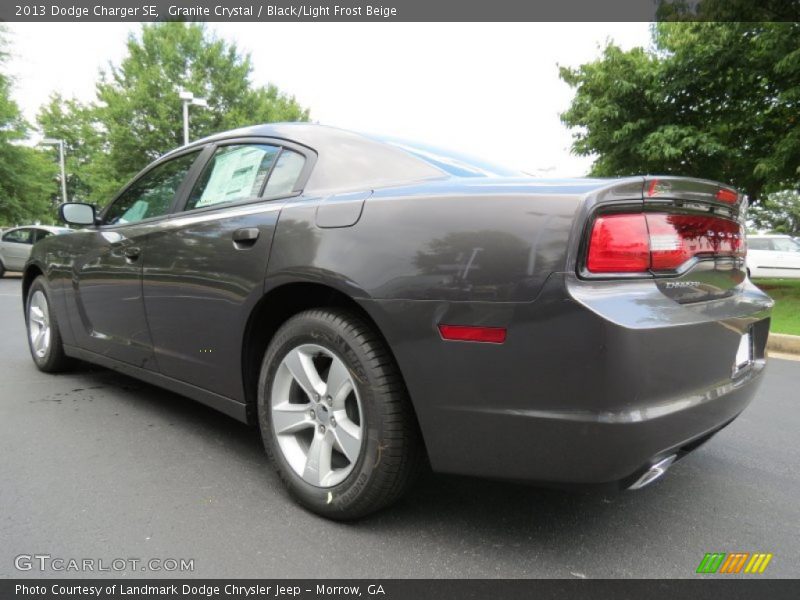 Granite Crystal / Black/Light Frost Beige 2013 Dodge Charger SE