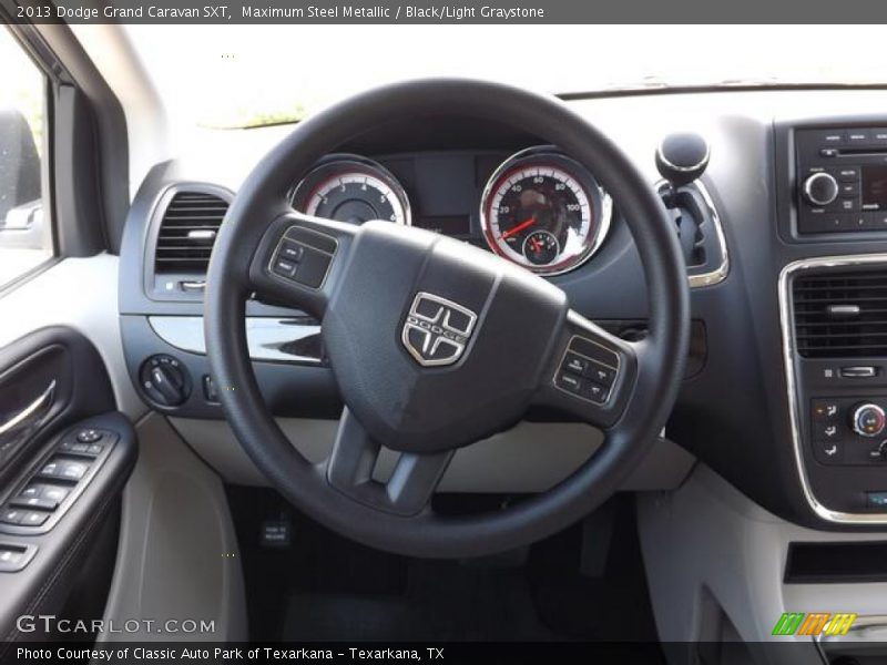 Maximum Steel Metallic / Black/Light Graystone 2013 Dodge Grand Caravan SXT