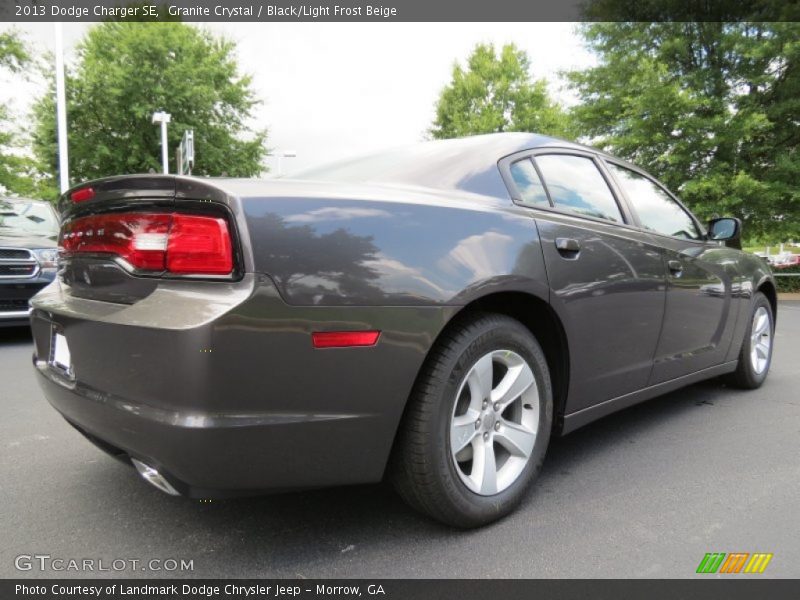 Granite Crystal / Black/Light Frost Beige 2013 Dodge Charger SE