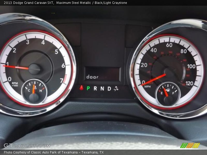 Maximum Steel Metallic / Black/Light Graystone 2013 Dodge Grand Caravan SXT
