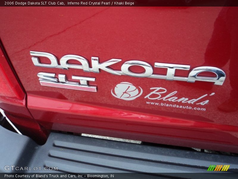Inferno Red Crystal Pearl / Khaki Beige 2006 Dodge Dakota SLT Club Cab