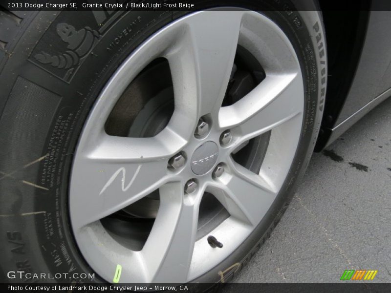 Granite Crystal / Black/Light Frost Beige 2013 Dodge Charger SE