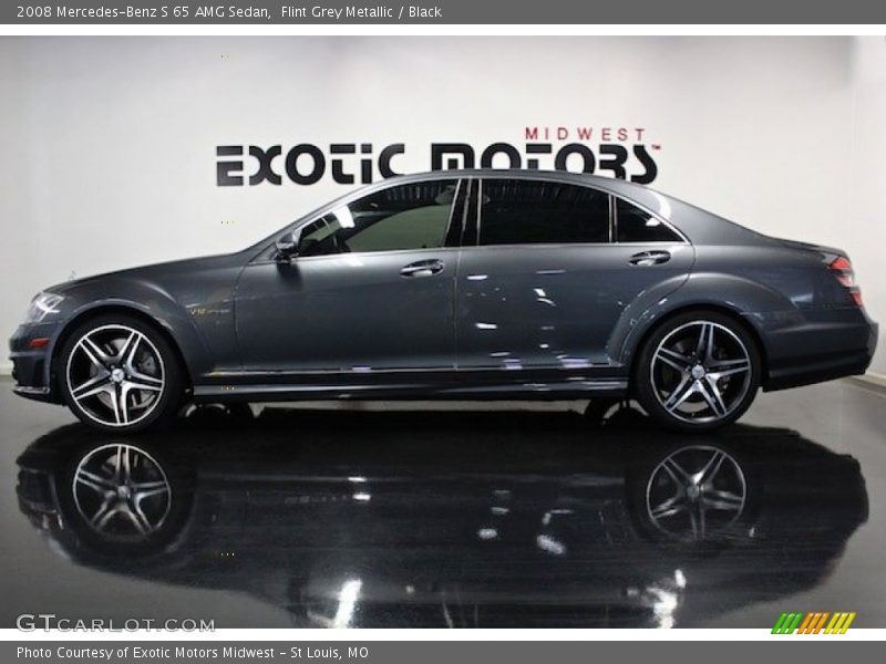 Flint Grey Metallic / Black 2008 Mercedes-Benz S 65 AMG Sedan