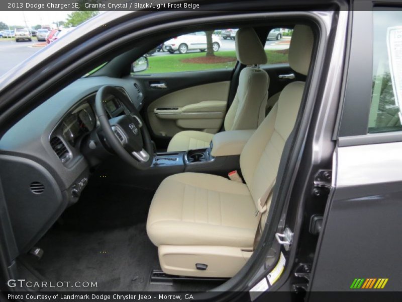 Granite Crystal / Black/Light Frost Beige 2013 Dodge Charger SE