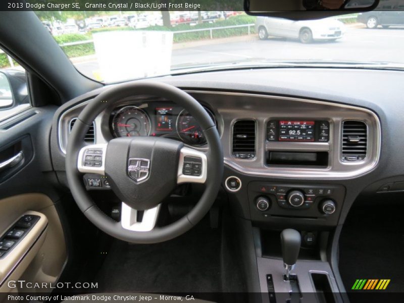 Granite Crystal / Black/Light Frost Beige 2013 Dodge Charger SE