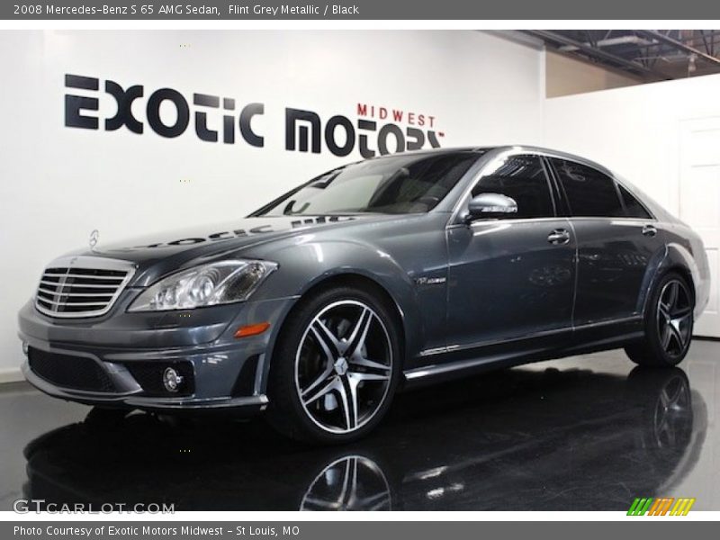 Flint Grey Metallic / Black 2008 Mercedes-Benz S 65 AMG Sedan