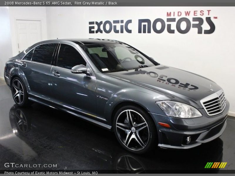 Flint Grey Metallic / Black 2008 Mercedes-Benz S 65 AMG Sedan
