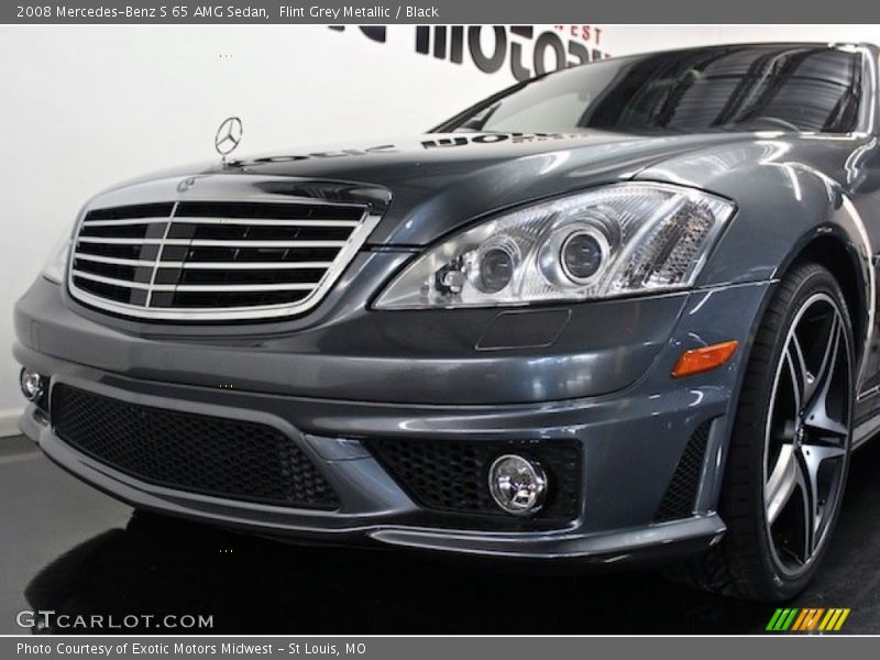 Flint Grey Metallic / Black 2008 Mercedes-Benz S 65 AMG Sedan