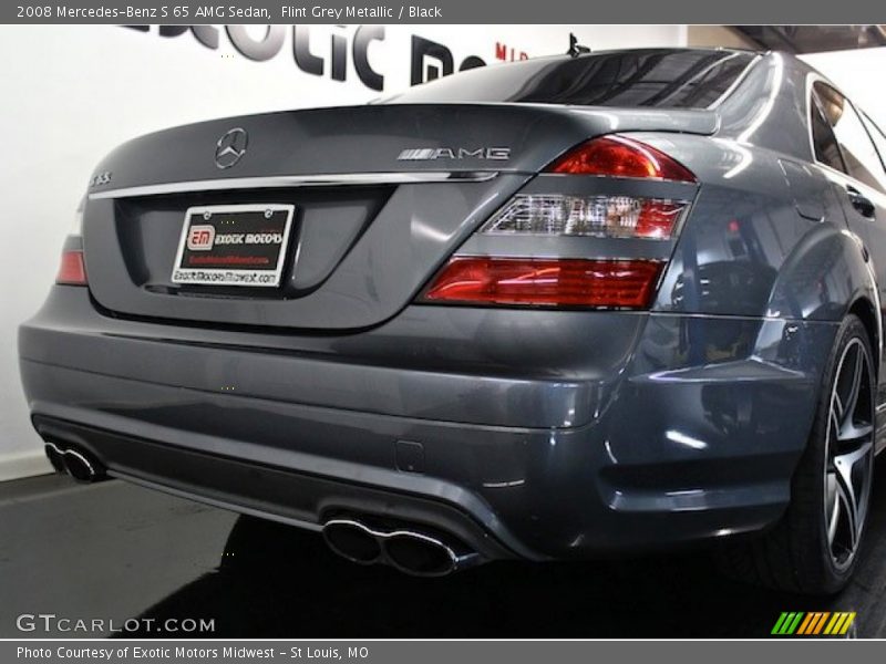 Flint Grey Metallic / Black 2008 Mercedes-Benz S 65 AMG Sedan