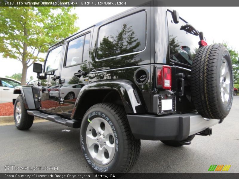 Black / Black/Dark Saddle 2013 Jeep Wrangler Unlimited Sahara 4x4