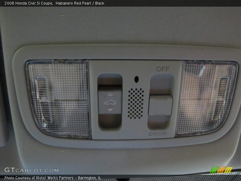 Habanero Red Pearl / Black 2008 Honda Civic Si Coupe